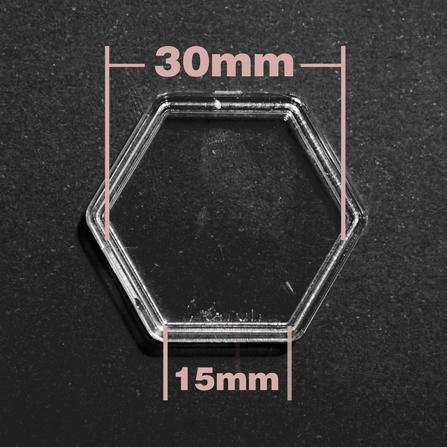 8Pieces Hexagon Clear Plastic Acrylic Protector Containers Case For Token  Collection Board Game Holder Boxes - AliExpress